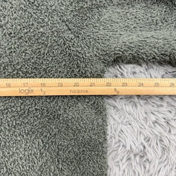 Barefoot Dreams Cozychic Pullover Women's L Spruce Cowl Neck Teddy Boxy - Picture 3 of 10